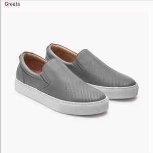 NEW Greats Brand slip on leather sneaker grey/gray